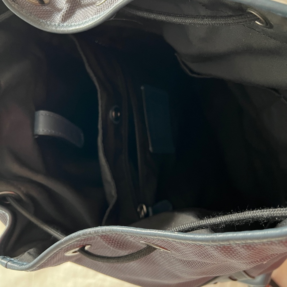 Coach Blue and Black TERRAIN TREK Leather Backpack - Picture 5 of 11